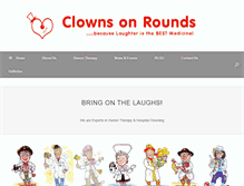 Tablet Screenshot of clownsonrounds.com